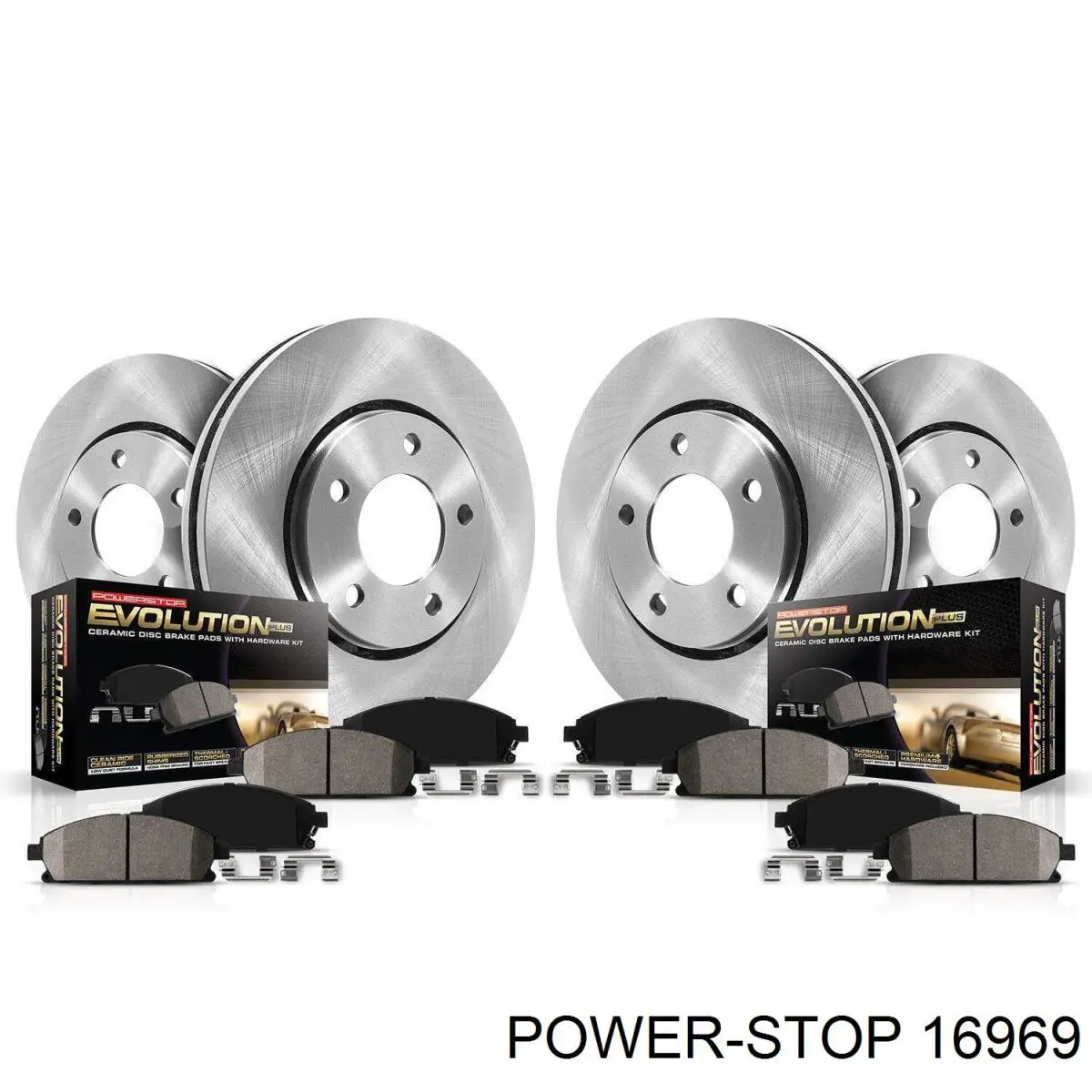 Передні тормозні колодки 16969 Power Stop