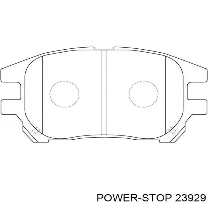 Купити 23929 Power Stop Колодки гальмівні передні, дискові