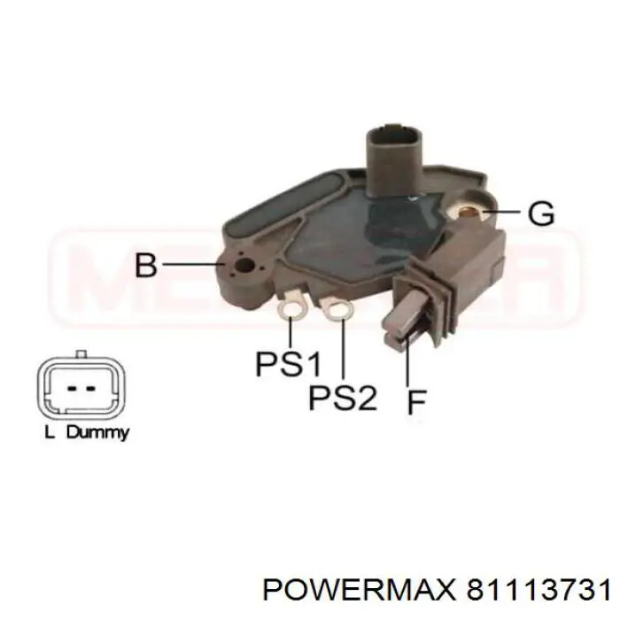 81113731 Power MAX реле-регулятор генератора, (реле зарядки)
