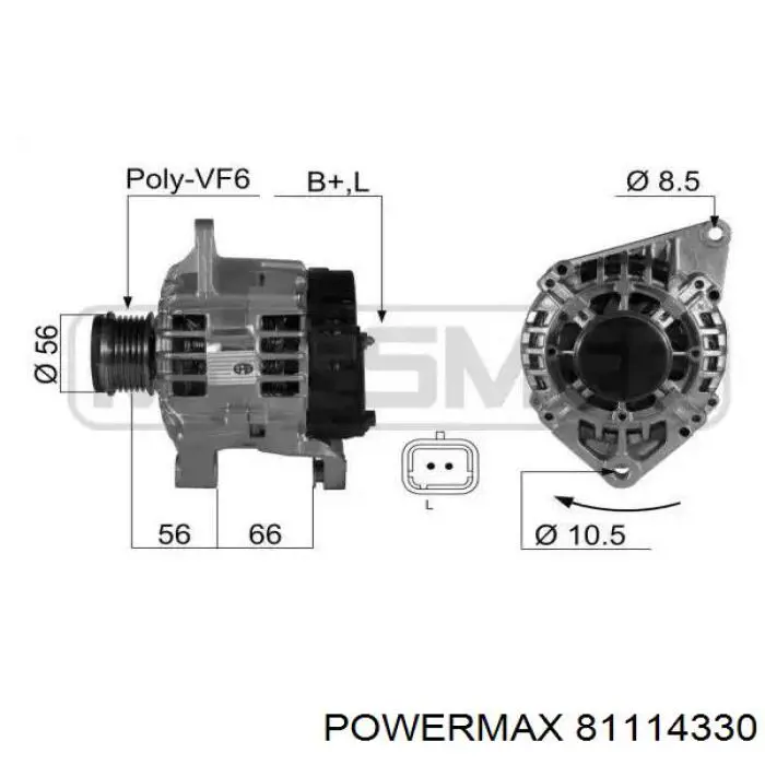 Реле зарядки генератора PSH 052000367006 ціна, від 22.87 USD
