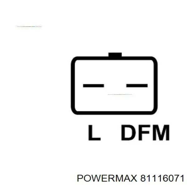 81116071 Power MAX реле-регулятор генератора, (реле зарядки)