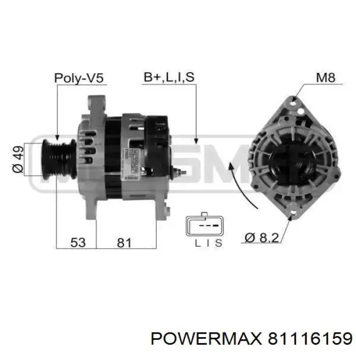 Колектор ротора генератора на Mercedes Sprinter (901, 902)