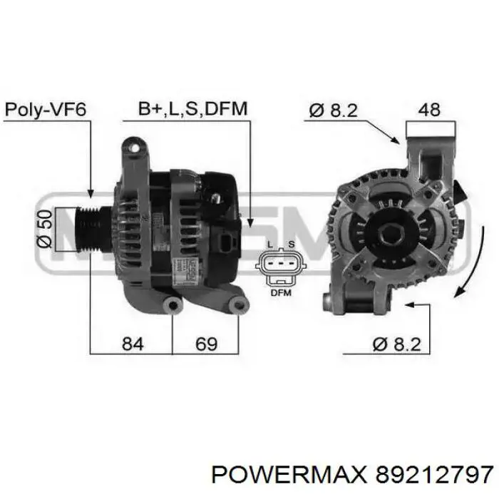 Генератор автомобільний Magneti Marelli 063731931010