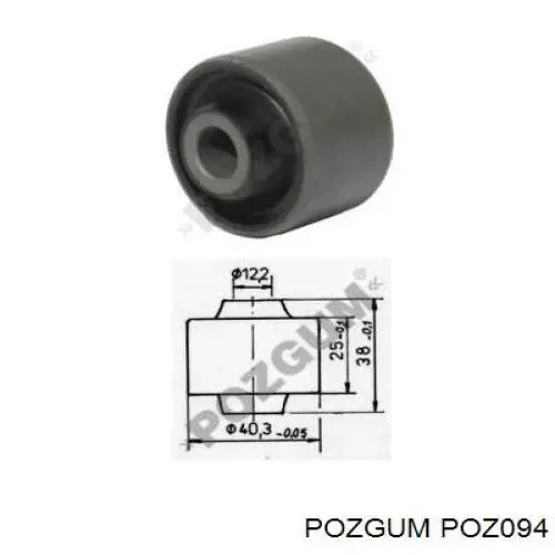 Купити POZ094 Pozgum Сайлентблок сережки ресори