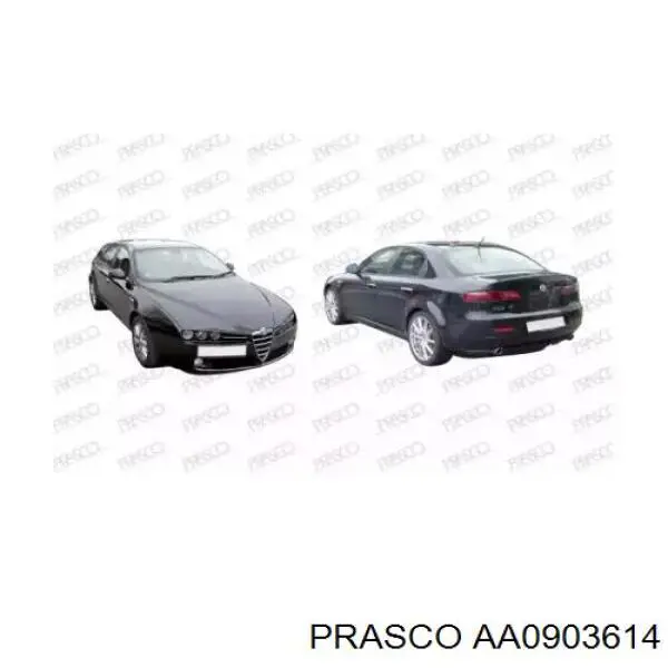 Підкрилок переднього крила, лівий 50517001 Fiat/Alfa/Lancia