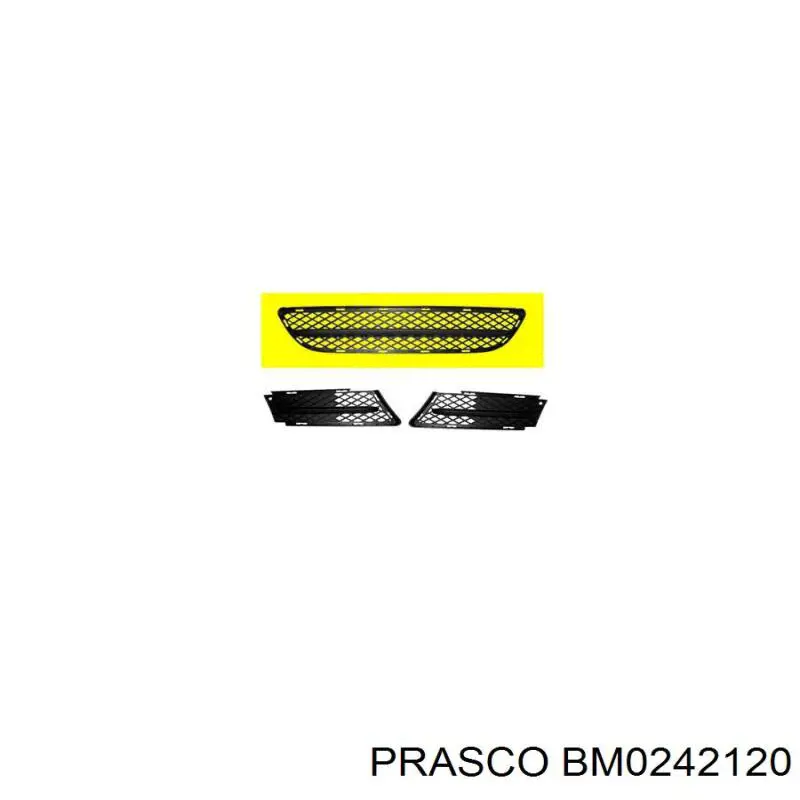 Решітка переднього бампера, права Polcar 2040272 ціна, від 5.84 USD