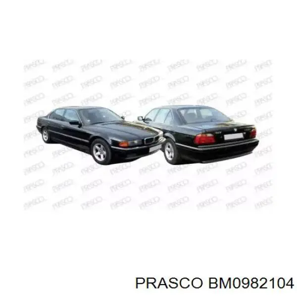  Вія (накладка) лівої фари BMW 7 