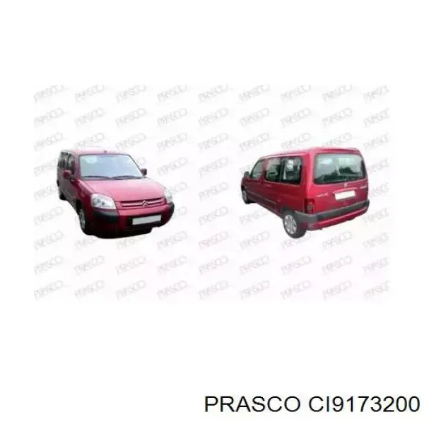 7901C2 Peugeot/Citroen бампер передній