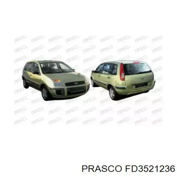 3258079 Polcar Заглушка бампера буксирувального гака, передня