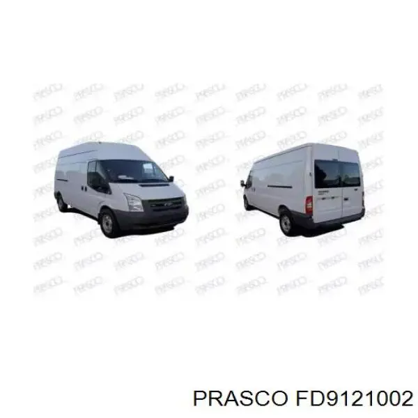  Бампер передній, центральна частина Ford Transit 