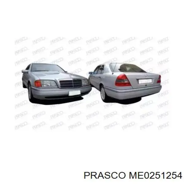 A2028850374 Mercedes Молдинг заднього бампера, лівий