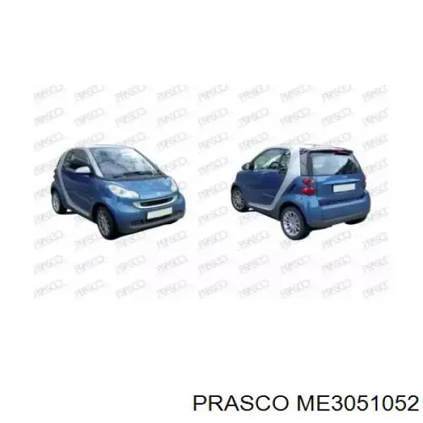 Купити ME3051052 Prasco Задній бампер