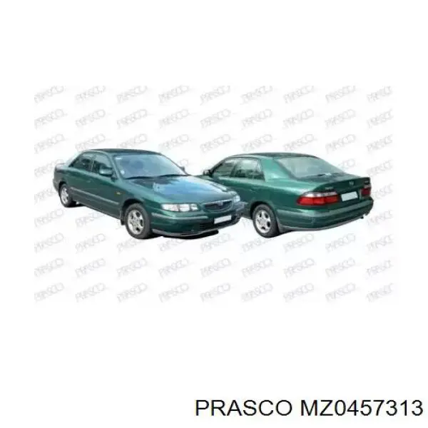  Дзеркало заднього виду, праве Mazda 626 5