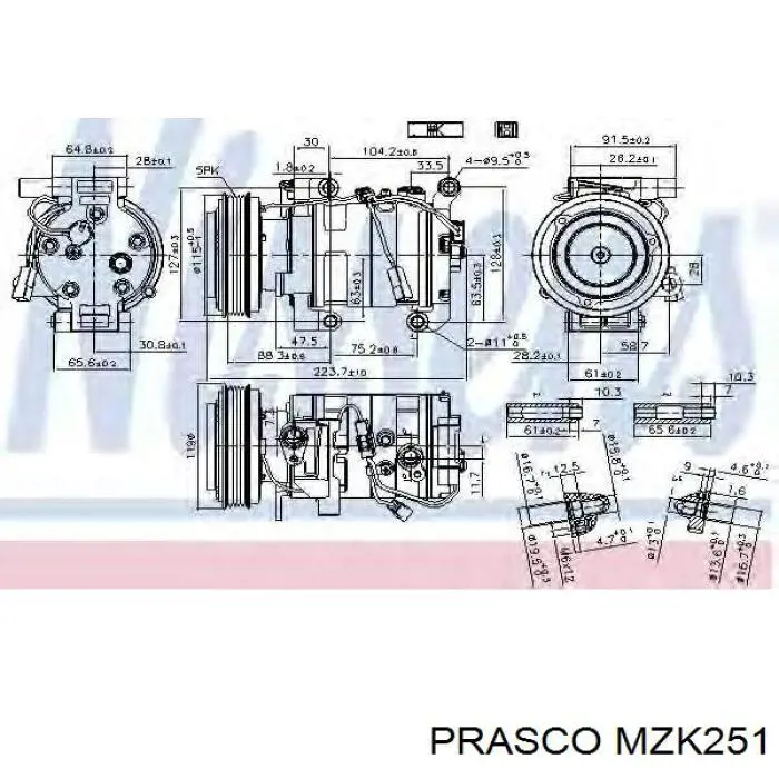 Компресор кондиціонера F032241100 Cargo