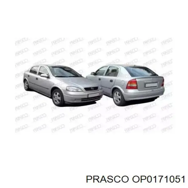 Бампер задній OP0171051 Prasco