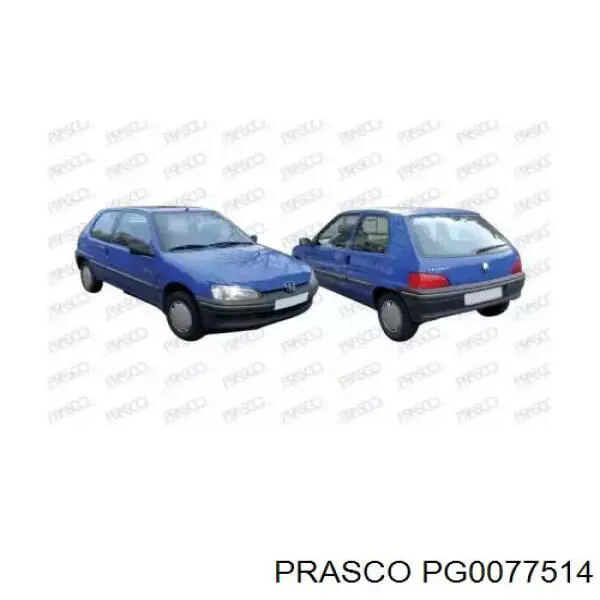 8151G4 Peugeot/Citroen Дзеркальний елемент лівий