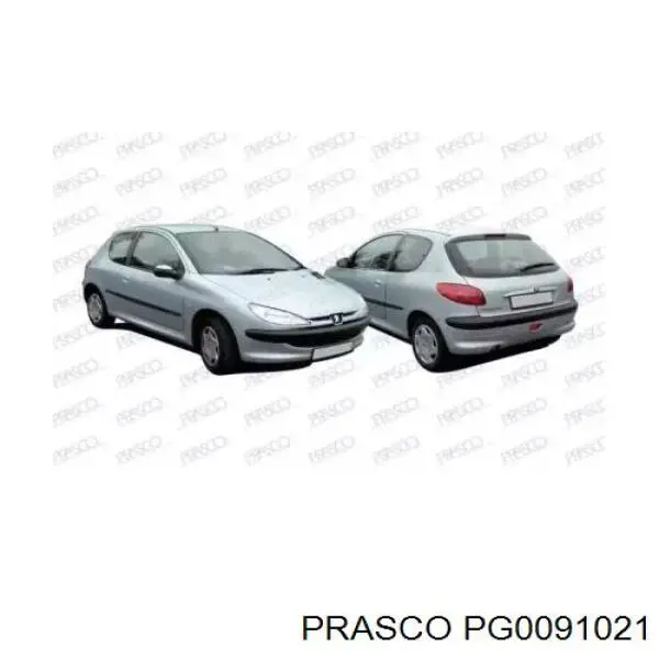 Бампер на авто Peugeot/Citroen 7401P8