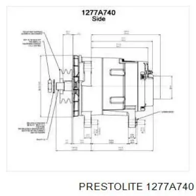 Генератор 1277A740 Prestolite