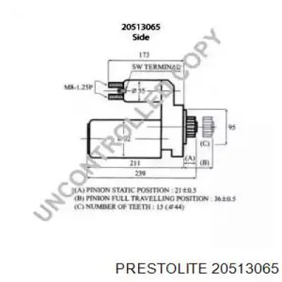 Стартер автомобільний PSH 980508152080