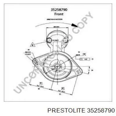 Стартер 35258790 Prestolite