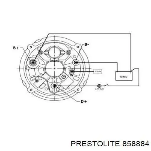 Генератор 858884 Prestolite