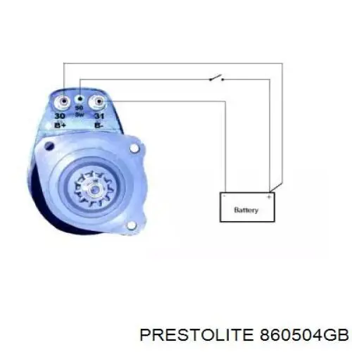 Стартер автомобільний Prestolite 860504GB
