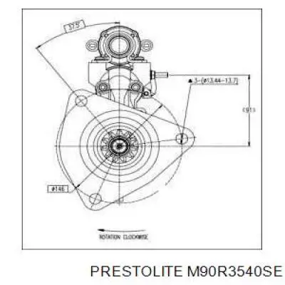 Стартер M90R3540SE Prestolite