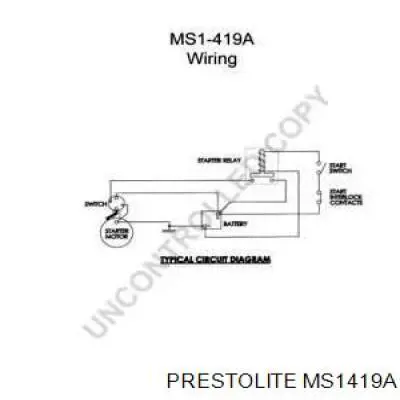 Стартер MS1419A Prestolite