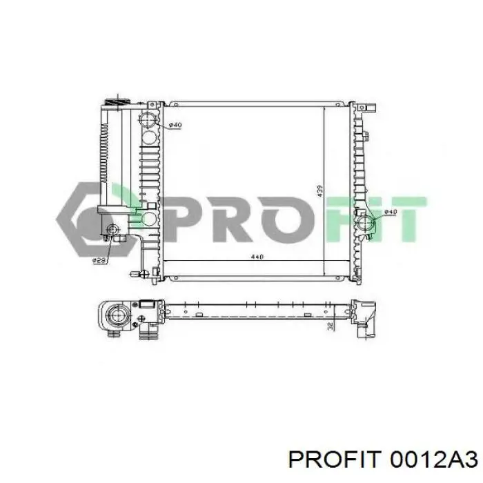 Радіатор 0012A3 Profit