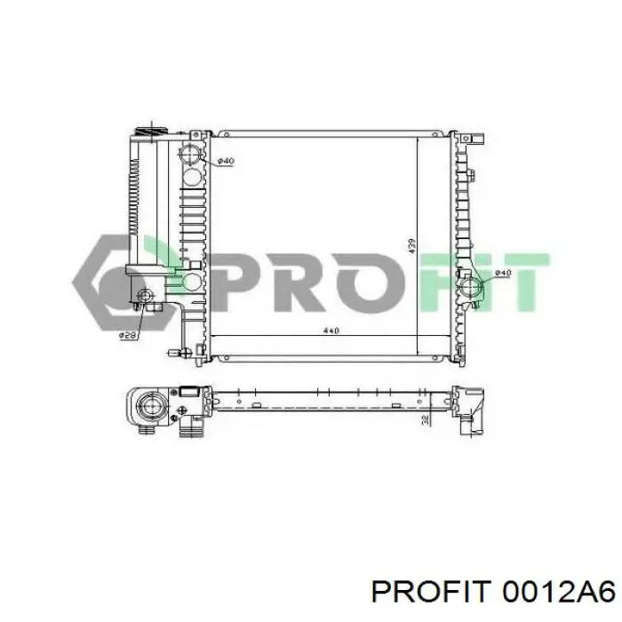 Радіатор 0012A6 Profit