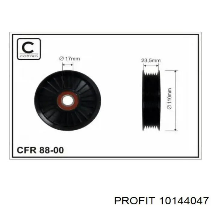 Ролик приводного ременя, паразитний 10144047 Profit