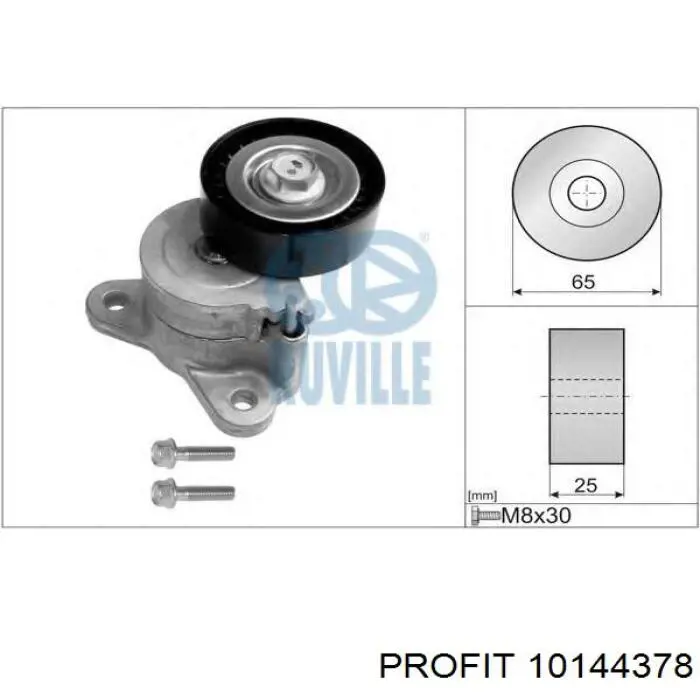 Натягувач приводного ременя 10144378 Profit