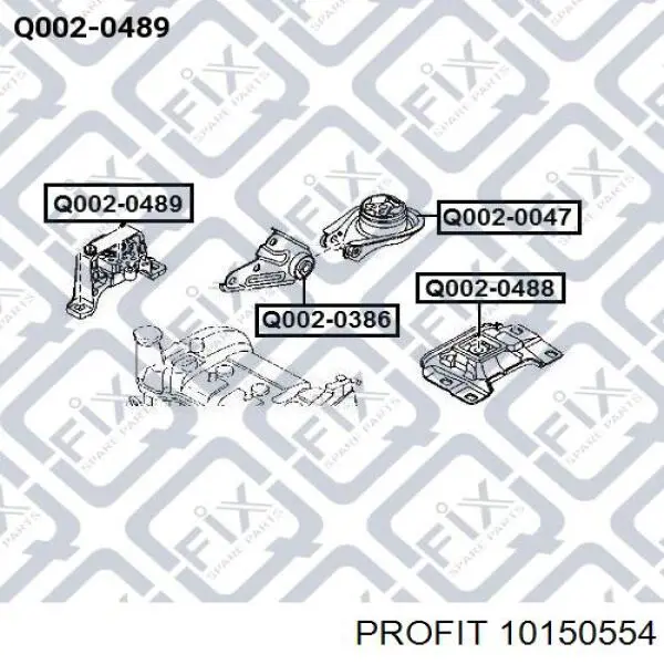10150554 Profit Права подушка мотора