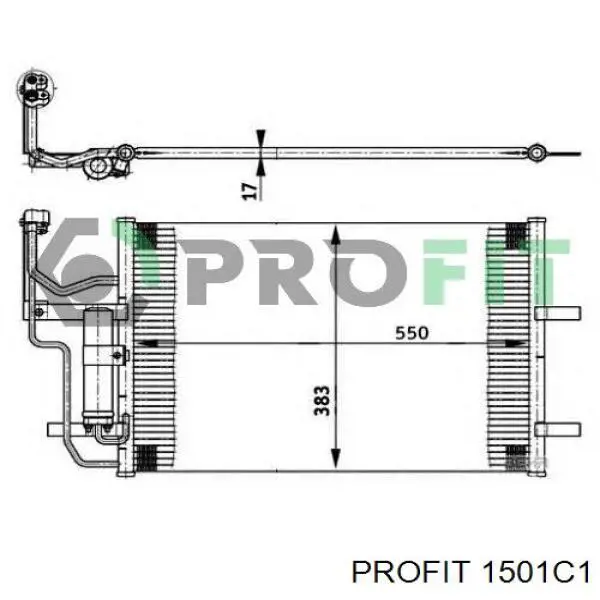 Конденсатор кондиціонера Profit 1501C1 ціна, від 90.20 USD