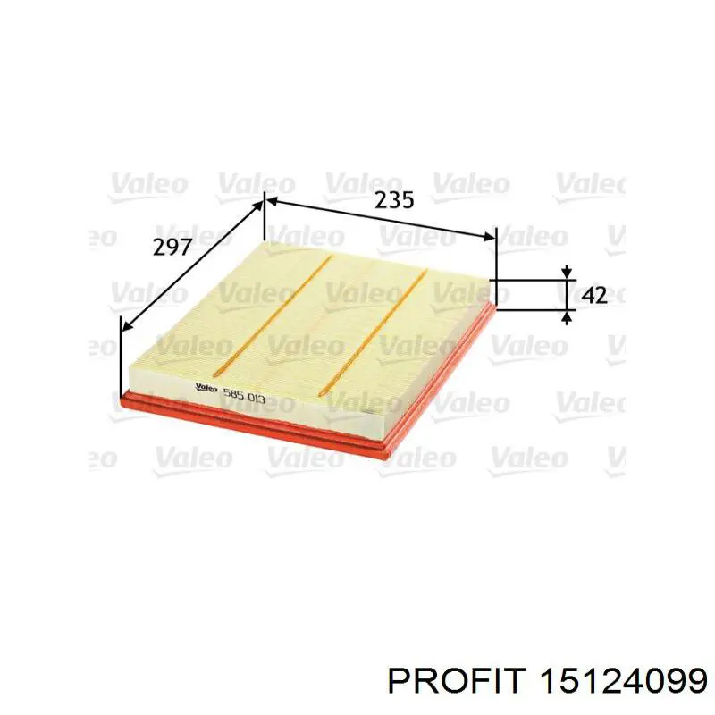Елемент повітряного фільтра Profit 15124099 ціна, від 5.51 USD
