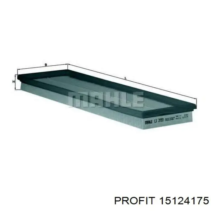 Фільтр повітряний Interparts IPAP206