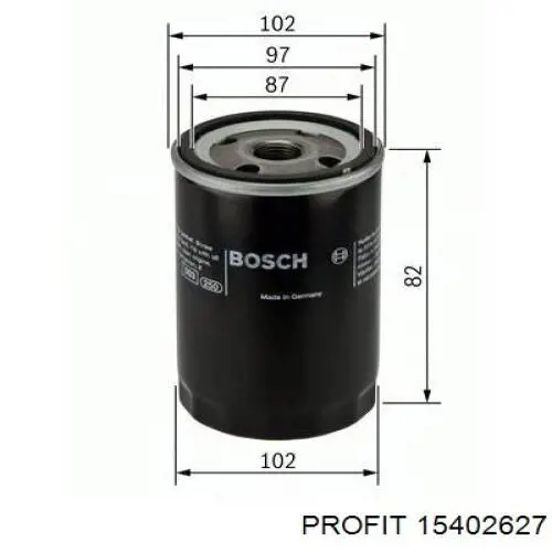 Масляний фільтр двигуна Profit 15402627 ціна, від 5.70 USD