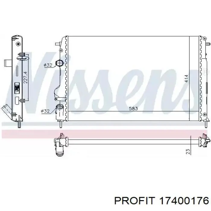 Купити 8200189290 Renault (RVI) Радіатор двигуна