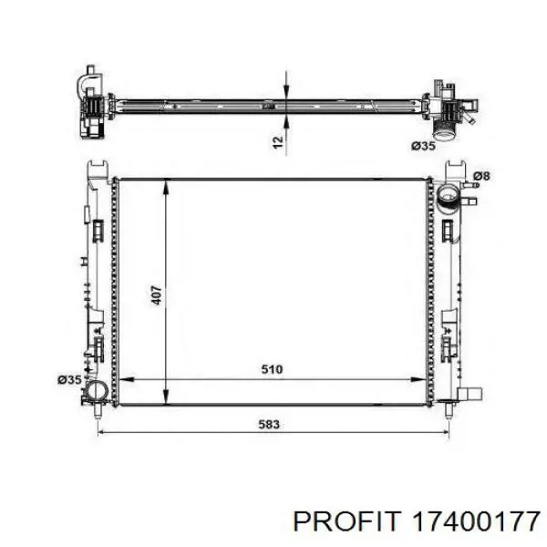 Радіатор PL493524 Koyorad
