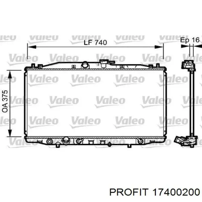 Радіатор R12103 Sato Tech
