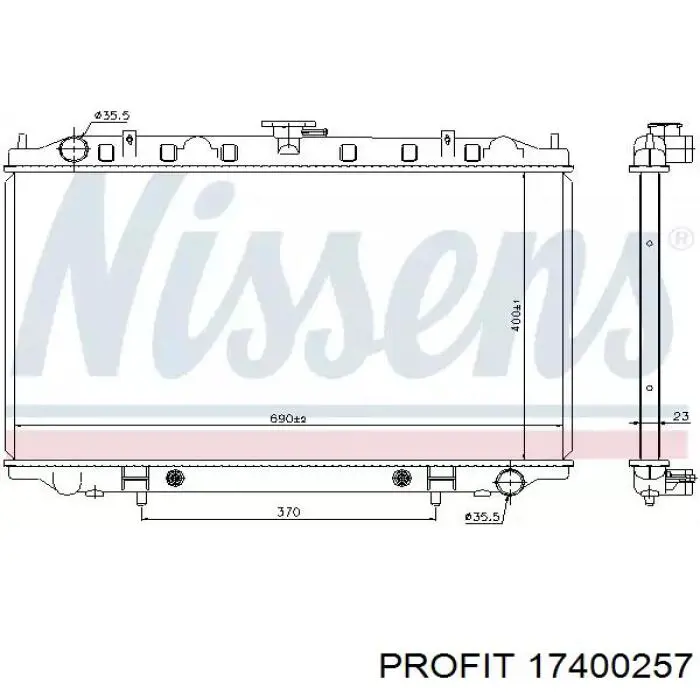 242320 Glyser Радіатор охолодження двигуна