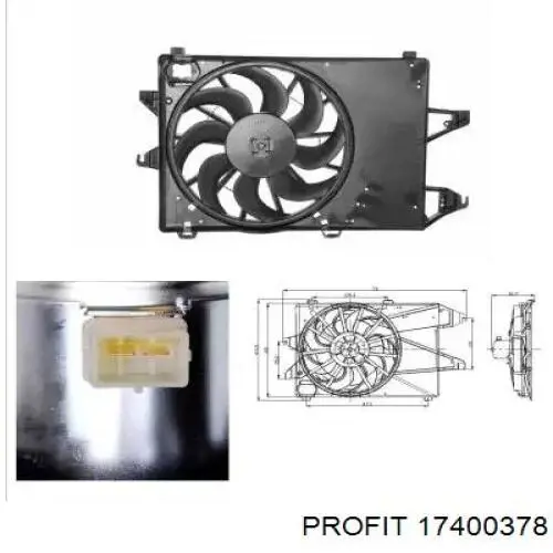 17400378 Profit радіатор охолодження двигуна