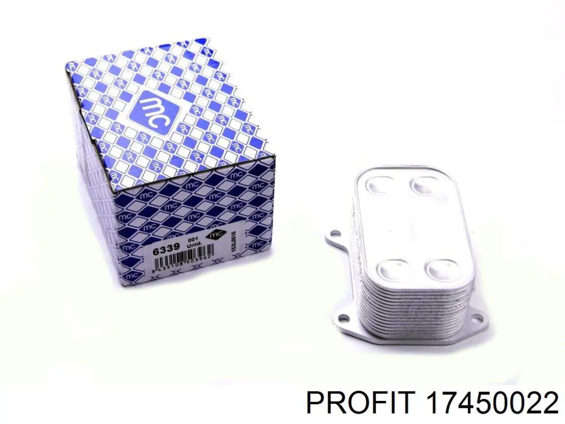 117002 Autotechteile радіатор масляний (холодильник, під фільтром)