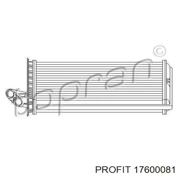 17600081 Profit радіатор пічки (обігрівача)