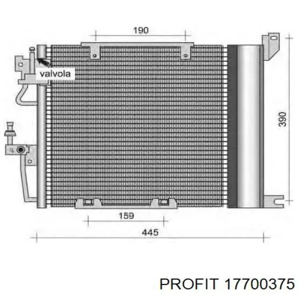 0221605 Kraft радіатор кондиціонера