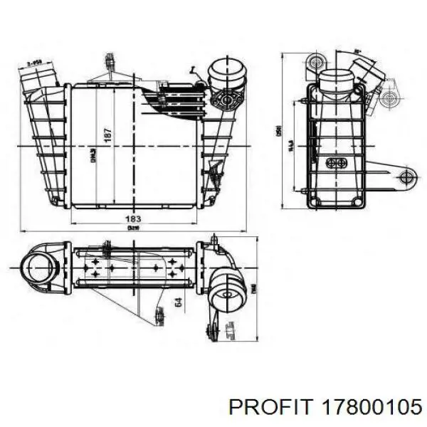 Купити 6062J82 Polcar Радіатор интеркуллера