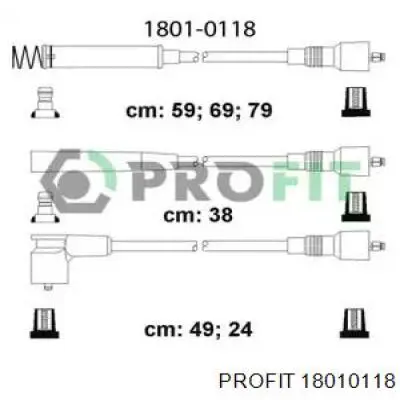 Дроти запалювання Profit 18010118 ціна, від 14.09 USD