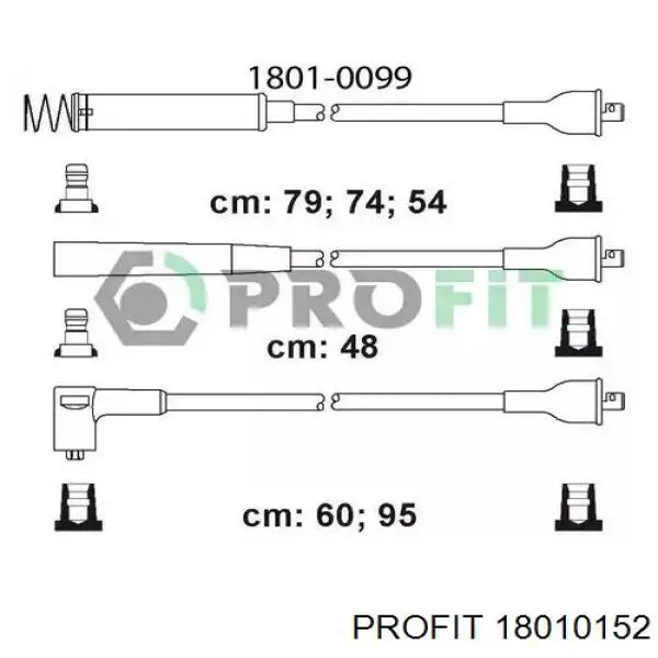 Дроти запалювання Profit 18010152 ціна, від 41.00 USD