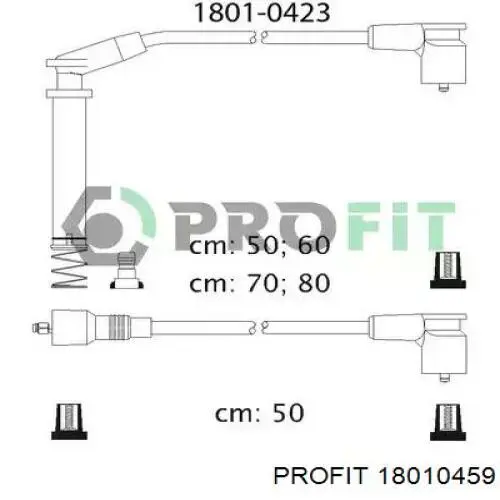 Дроти запалювання Profit 18010459 ціна, від 12.75 USD