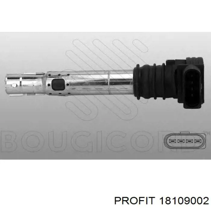 Котушка запалювання Profit 18109002 ціна, від 853.12 UAH